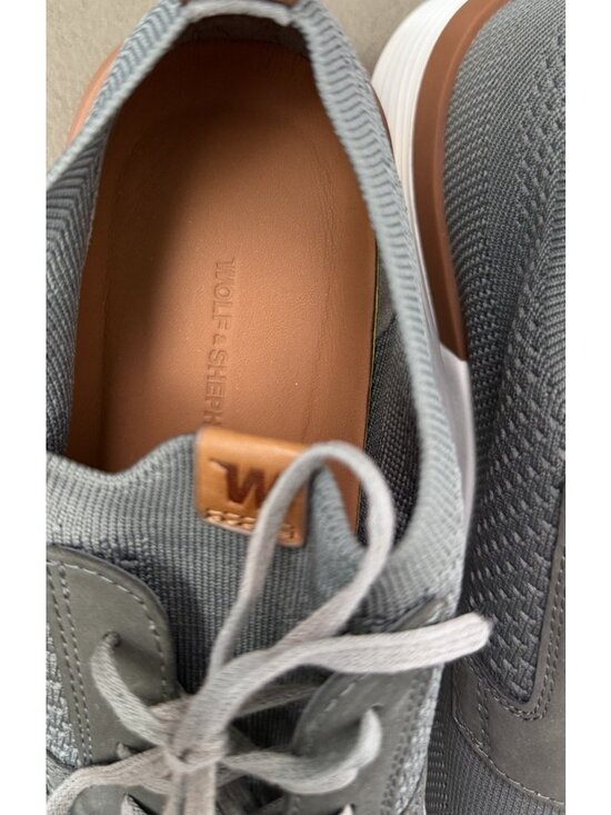Wolf & Shepherd Swift NWOB $175 Men\'s Knit Derby Trainers Shoes Size 12 Gray main image 15